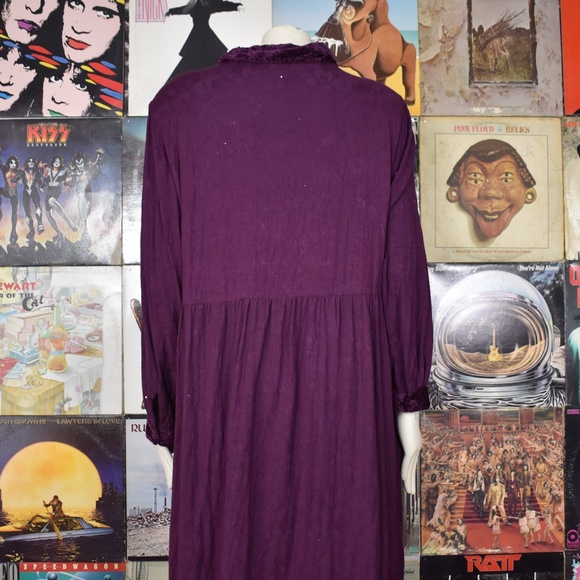 SOLD Vintage 90s Silhouette Plus Size Maxi Dress - Picture 6 of 8